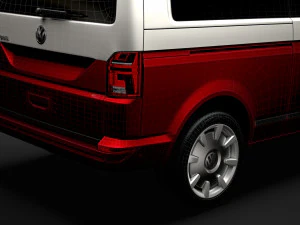 vw california lwb t61 2020 3D Model