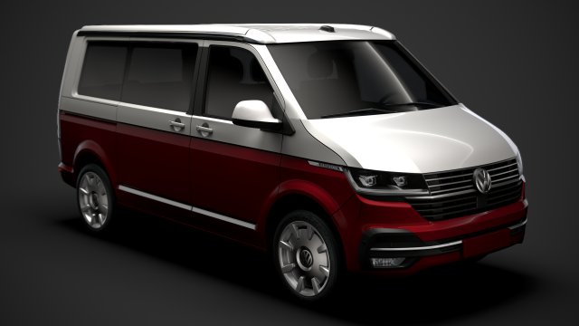 vw california t61 2020 3D Model .c4d .max .obj .3ds .fbx .stl .blend 