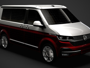 vw california t61 2020 3D Model