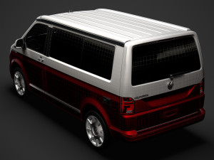 vw california t61 2020 3D Model
