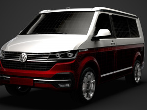 vw california t61 2020 3D Model