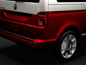 vw california t61 2020 3D Model