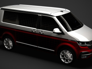 vw california t61 2020 3D Model