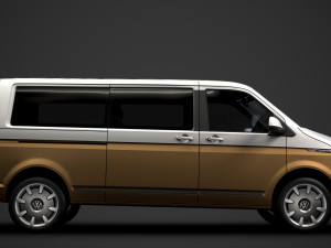 vw caravelle lwb t61 2020 3D Model