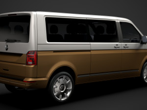 vw caravelle lwb t61 2020 Modèle 3D