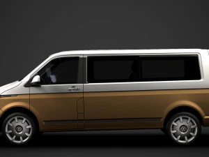 vw caravelle lwb t61 2020 3D Model