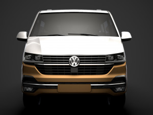 vw caravelle lwb t61 2020 Modèle 3D