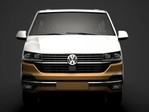 vw caravelle lwb t61 2020 3D Model