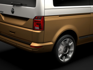 vw caravelle lwb t61 2020 Modèle 3D
