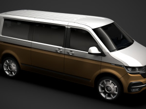 vw caravelle lwb t61 2020 Modèle 3D