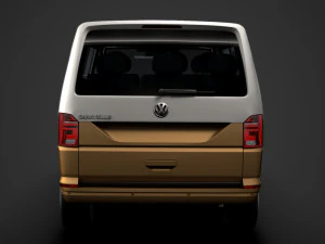 vw caravelle lwb t61 2020 3D Model