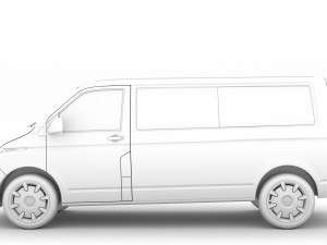 vw caravelle lwb t61 2020 Modèle 3D