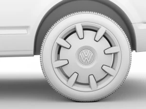 vw caravelle lwb t61 2020 3D Model