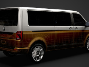 vw caravelle lwb t61 2020 Modèle 3D