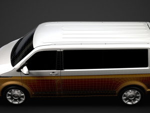 vw caravelle lwb t61 2020 Modèle 3D