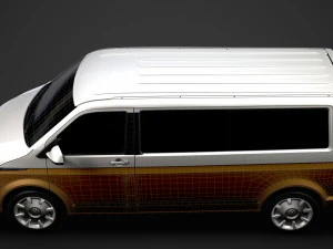 vw caravelle lwb t61 2020 3D Model