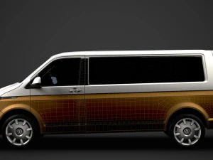 vw caravelle lwb t61 2020 3D Model