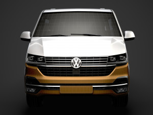 vw caravelle lwb t61 2020 Modèle 3D