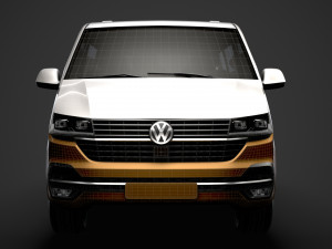 vw caravelle lwb t61 2020 Modèle 3D