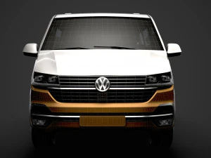 vw caravelle lwb t61 2020 3D Model