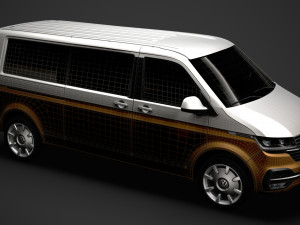 vw caravelle lwb t61 2020 Modèle 3D