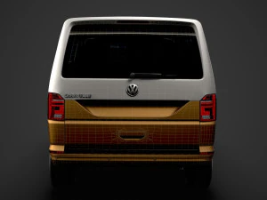vw caravelle lwb t61 2020 3D Model