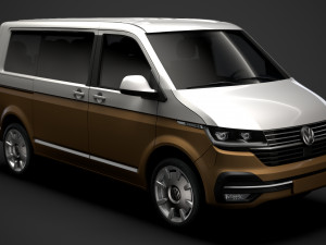 vw caravelle t61 2020 3D Model