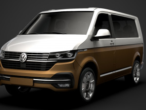 vw caravelle t61 2020 Model 3D