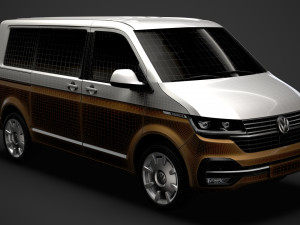 vw caravelle t61 2020 Model 3D