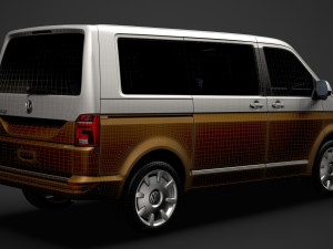 vw caravelle t61 2020 Model 3D