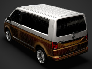 vw caravelle t61 2020 Model 3D