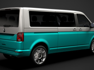 vw multivan bulli lwb t61 2020 3D 模型