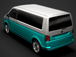 vw multivan bulli lwb t61 2020 3D 模型