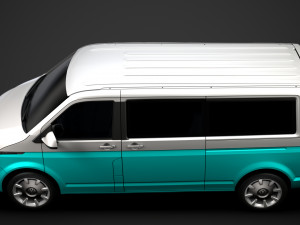 vw multivan bulli lwb t61 2020 3D 模型