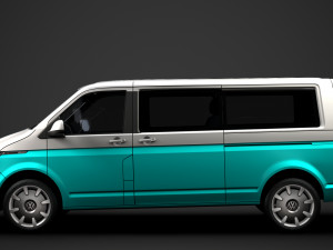 vw multivan bulli lwb t61 2020 3D 模型
