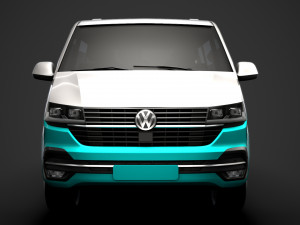 vw multivan bulli lwb t61 2020 3D 模型