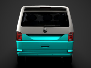 vw multivan bulli lwb t61 2020 3D 模型