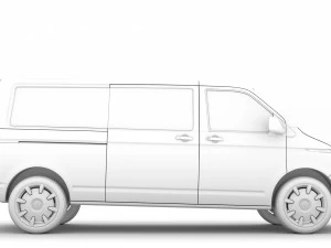 vw multivan bulli lwb t61 2020 3D Model