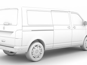 vw multivan bulli lwb t61 2020 3D 模型