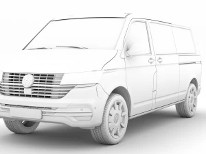 vw multivan bulli lwb t61 2020 3D Model