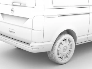 vw multivan bulli lwb t61 2020 3D Model