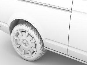 vw multivan bulli lwb t61 2020 3D 模型