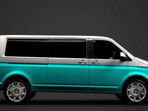 vw multivan bulli lwb t61 2020 3D 模型
