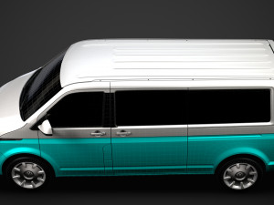 vw multivan bulli lwb t61 2020 3D 模型