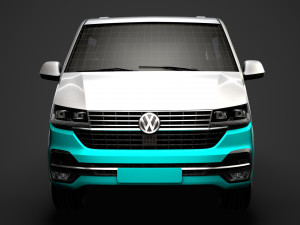 vw multivan bulli lwb t61 2020 3D 模型