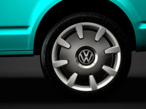 vw multivan bulli lwb t61 2020 3D Model