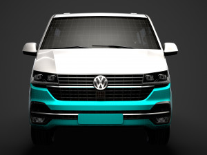 vw multivan bulli lwb t61 2020 3D 模型