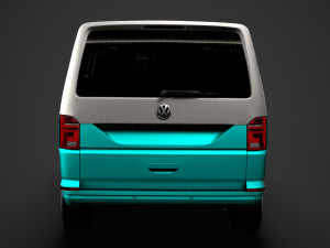 vw multivan bulli lwb t61 2020 3D 模型