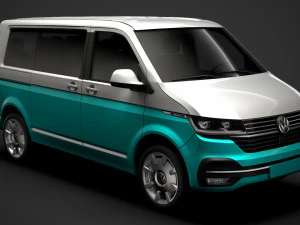 VW Multivan Bulli T61 2020 Modello 3D