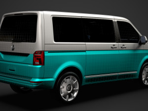 vw multivan bulli t61 2020 3D Model